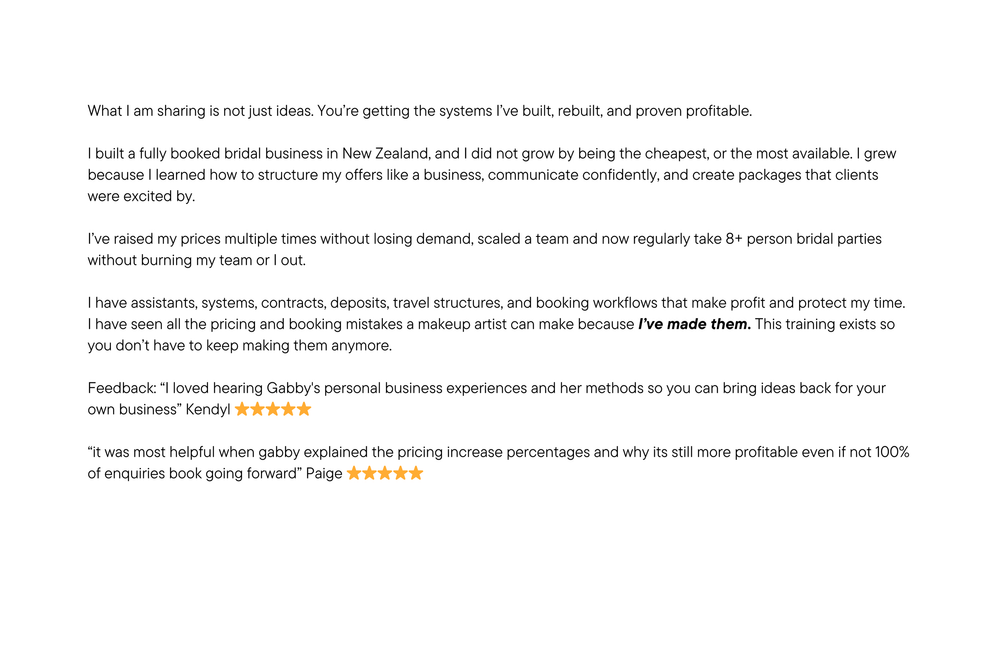 The Makeup Artist Pricing and Package Webinar